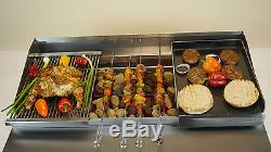 CHARGRILL WITH GRIDDLE & HOT PLATE NATURAL GAS OR LPG CHARCOAL Flame GRILL NEW