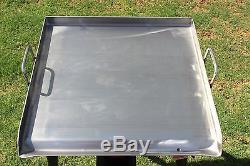 CONCORD 20 x 20 Stainless Steel Flat Top Griddle Grill with Single Burner Stove