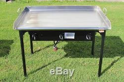 CONCORD 36 x 22 Stainless Steel Flat Top Griddle Grill with Triple Burner Stove