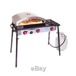 Camp Chef Italia Portable Artisan Wood Fired Pizza Oven for Outdoor Grill Use