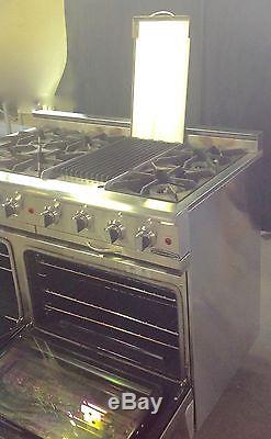 Capital Equipmt Commercial 48 Stainless Steel Range 2 Ovens, 6 Burners Grill