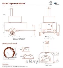 Chicago Brick Oven CBO750 Tailgate Trailer Copper Vein We Will Beat Any Price