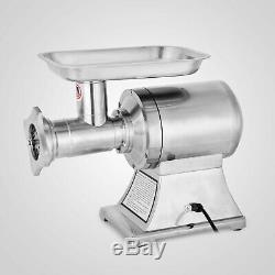 Commercial 1.5HP Electric Meat Grinder 1100W Stainless Steel Meat Mincer