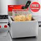 Commercial 10 Lb Electric Kitchen Restaurant Countertop Heavy-duty Deep Fryer