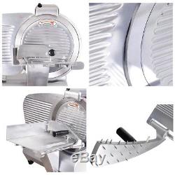 Commercial 12 Blade Meat Slicer Deli Meat Cheese Food Cutter Industrial 440RPM