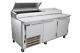 Commercial 2 1/2 Door Refrigerated Pizza Prep Table S. S Top 72