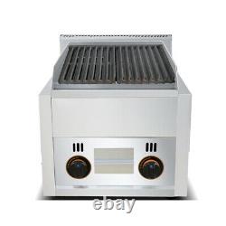 Commercial 2 Burner Gas Pizza Grill Stainless Steel LPG Steak Beefer Gas Grill