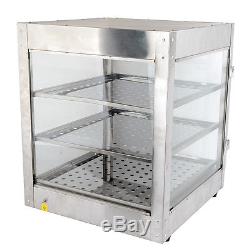 Commercial 20 x 20 x 24 Countertop Food Pizza Pastry Warmer Wide Display Case