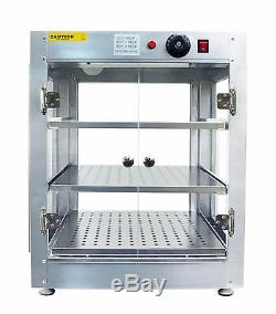 Commercial 20x20x24 Countertop Food Pizza Pastry Warmer Display Cabinet Case
