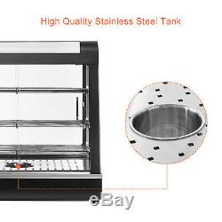 Commercial 26x26x20 Countertop 3-Tier Food Pizza Warmer Display Cabinet Case