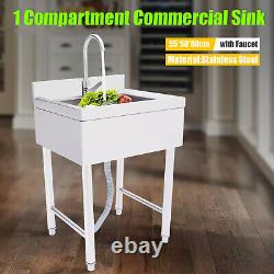 Commercial Catering Sink Stainless Steel Kitchen Warewashing Sink 1 Compartment