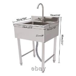 Commercial Catering Sink Stainless Steel Kitchen Warewashing Sink 1 Compartment