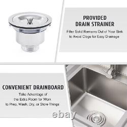 Commercial Catering Sink Stainless Steel Kitchen Warewashing Sink 1 Compartment