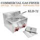 Commercial Countertop Gas Fryer 2 Basket Deep Fryer Gf-72 Propane (lpg) 10l2
