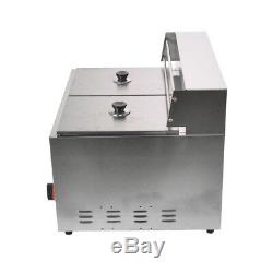 Commercial Countertop Gas Fryer 2 Basket Deep Fryer GF-72 Propane (LPG) 10L2