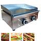 Commercial Countertop Gas Griddle 22 Inch Restaurant Flat Top Grill Bbq 2800pa