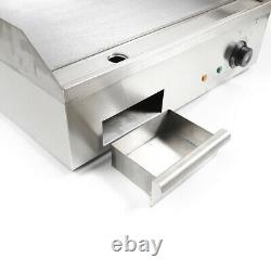 Commercial Electric Countertop Griddle Flat Top Restaurant Grill BBQ Thermostat