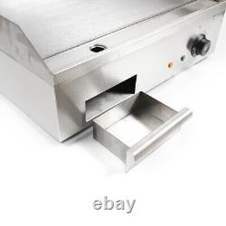 Commercial Electric Countertop Griddle Grill BBQ Flat Plate Top Restaurant 1600W