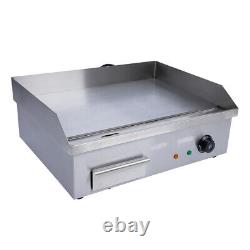 Commercial Electric Countertop Griddle Restaurant Kitchen Flat Grill BBQ 3000W