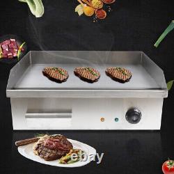 Commercial Electric Countertop Griddle Restaurant Kitchen Flat Grill BBQ 3000W