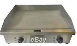Commercial Electric Flat Griddle Double Twin Hotplate Burger Grill Fryer 600mm