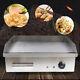 Commercial Electric Grill Griddle Flat Top Grill 1600w Hot Plate Bbq Countertop