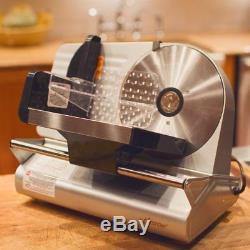 Commercial Electric Meat Food Slicer Steel Cheese Cutter Kitchen Tool 7.5 Blade