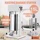 Commercial Electric Sausage Stuffer Stainless Steel Vertical Sausage Maker 15l