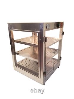 Commercial Food Warmer, HeatMax 18x18x24 Pizza Pastry Concession Display Case