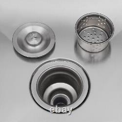 Commercial Free Standing Kitchen Sink Large Double Basin Sink Restaurant Silver