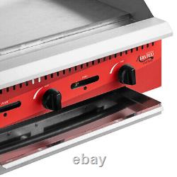 Commercial Gas Countertop Griddle Manual Controls Grill Restaurant Kitchen