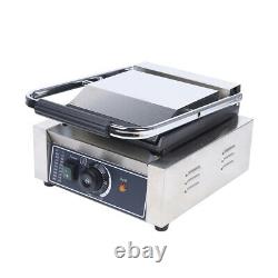 Commercial Grill Panini Sandwich Maker Press Stainless Countertop Single Top New