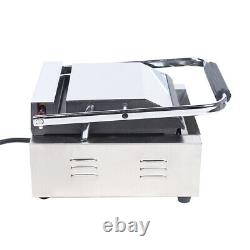 Commercial Grill Panini Sandwich Maker Press Stainless Countertop Single Top New