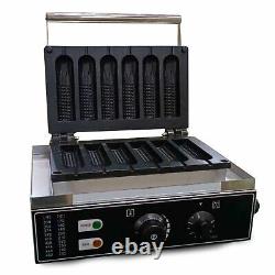 Commercial Kitchen Equipment Nonstick Electric Waffle Maker Machine 1500 W 110V