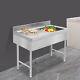 Commercial Kitchen Sink 1 Compartment Prep Table Stainless Steel Single Sink