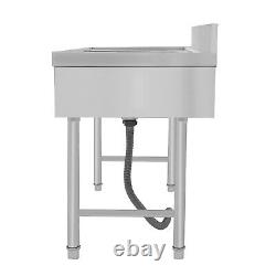 Commercial Kitchen Sink 1 Compartment Prep Table Stainless Steel single Sink