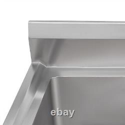 Commercial Kitchen Sink Double-basin Free Standing Sink 201 Stainless Steel