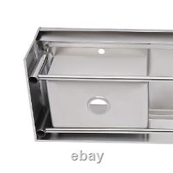 Commercial Kitchen Sink Prep Table with Faucet Stainless Steel Single Compartment