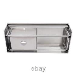 Commercial Kitchen Sink Prep Table with Faucet Stainless Steel Single Compartment