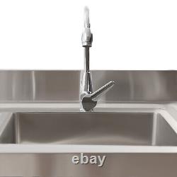 Commercial Kitchen Sink Stainless Steel Prep Table Sink For Catering Restaurant