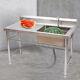 Commercial Kitchen Stainless Steel Sink Corrosion-resistant Adjustable 0.04ft