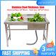 Commercial Kitchen Tub Prep Table Withfaucet Stainless Steel Single Compartment