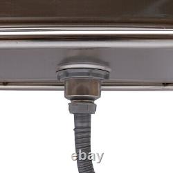 Commercial Kitchen Tub Prep Table withFaucet Stainless Steel Single Compartment
