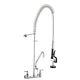 Commercial Pre-rinse Faucet With 12 Add-on Faucet Kitchen Restaurant Dishwasher