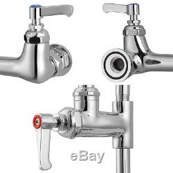 Commercial Pre-Rinse Faucet with 12 Add-On Faucet Kitchen Restaurant Dishwasher