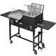 Commercial Restaurant Gas Grill With2 Deep Fryer Heavy Duty Countertop Grill Food