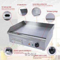 Commercial Restaurant Grill BBQ Flat Top Electric Countertop Griddle Cooking