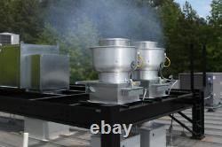 Commercial Restaurant Kitchen Exhaust Fan 1500-2250 CFM with Speed Control