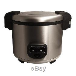 Commercial Rice Cooker Warmer 60 Cup Cooked Stainless Steel Electric Automatic