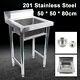 Commercial Sink Stainless Steel Deep Bowl Wash Table Catering Kitchen Sink Us